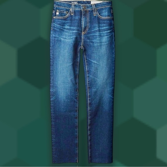 AG Adriano Goldschmied ‘Women’s Isabelle High-Rise Straight Leg Crop Jeans’ 26R - Picture 1 of 14